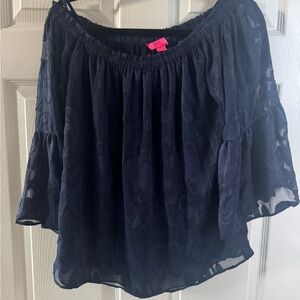 Lilly Pulitzer Nevie off shoulder blue size small